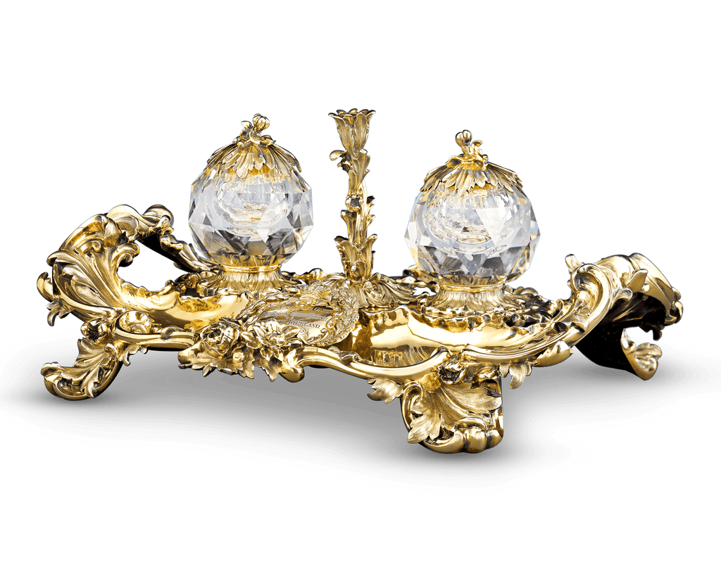 Silver-Gilt Inkwell Presented by Queen Victoria to Sir John Kirkland