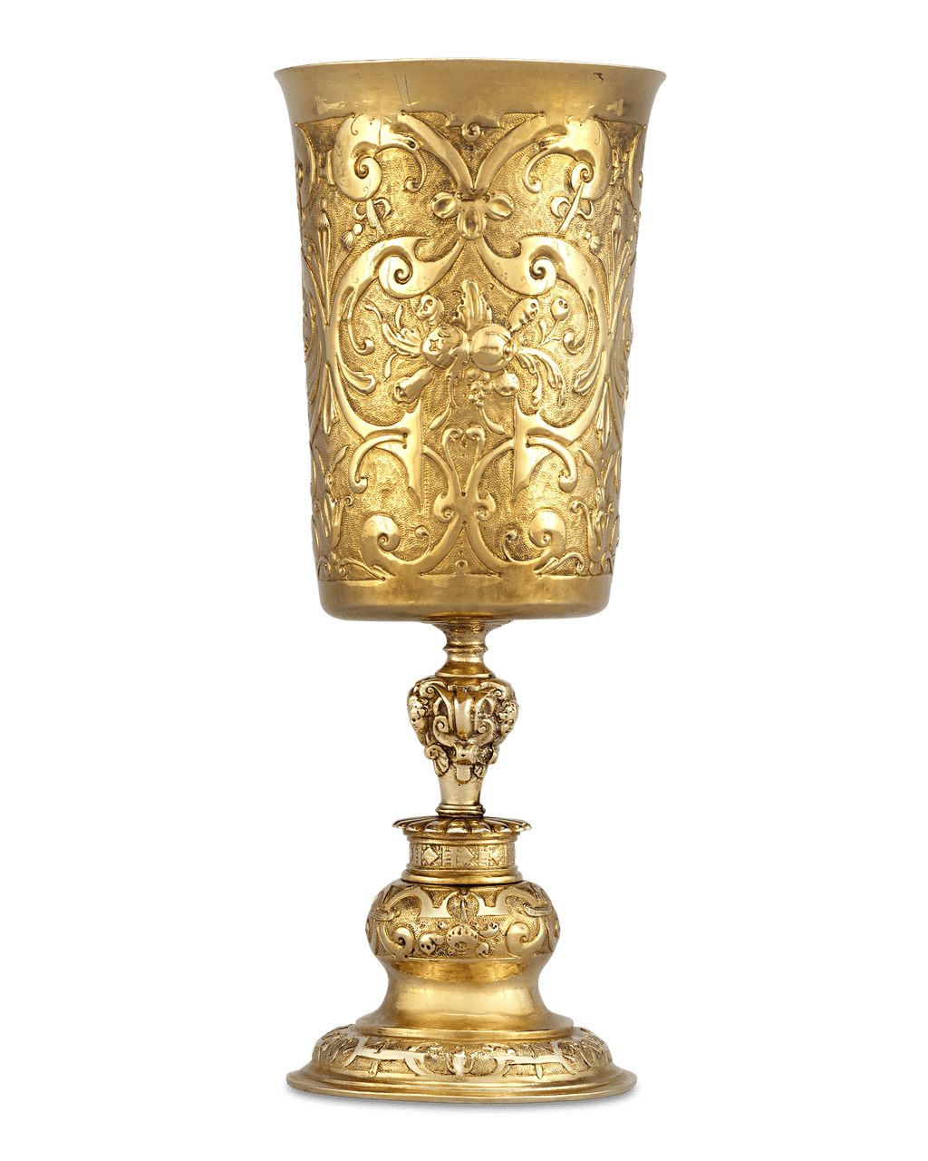 17th-Century German Silver Gilt Chalice