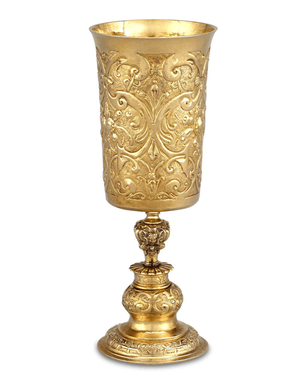 17th-Century German Silver Gilt Chalice