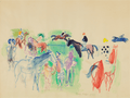 Chevaux de courses by Raoul Dufy