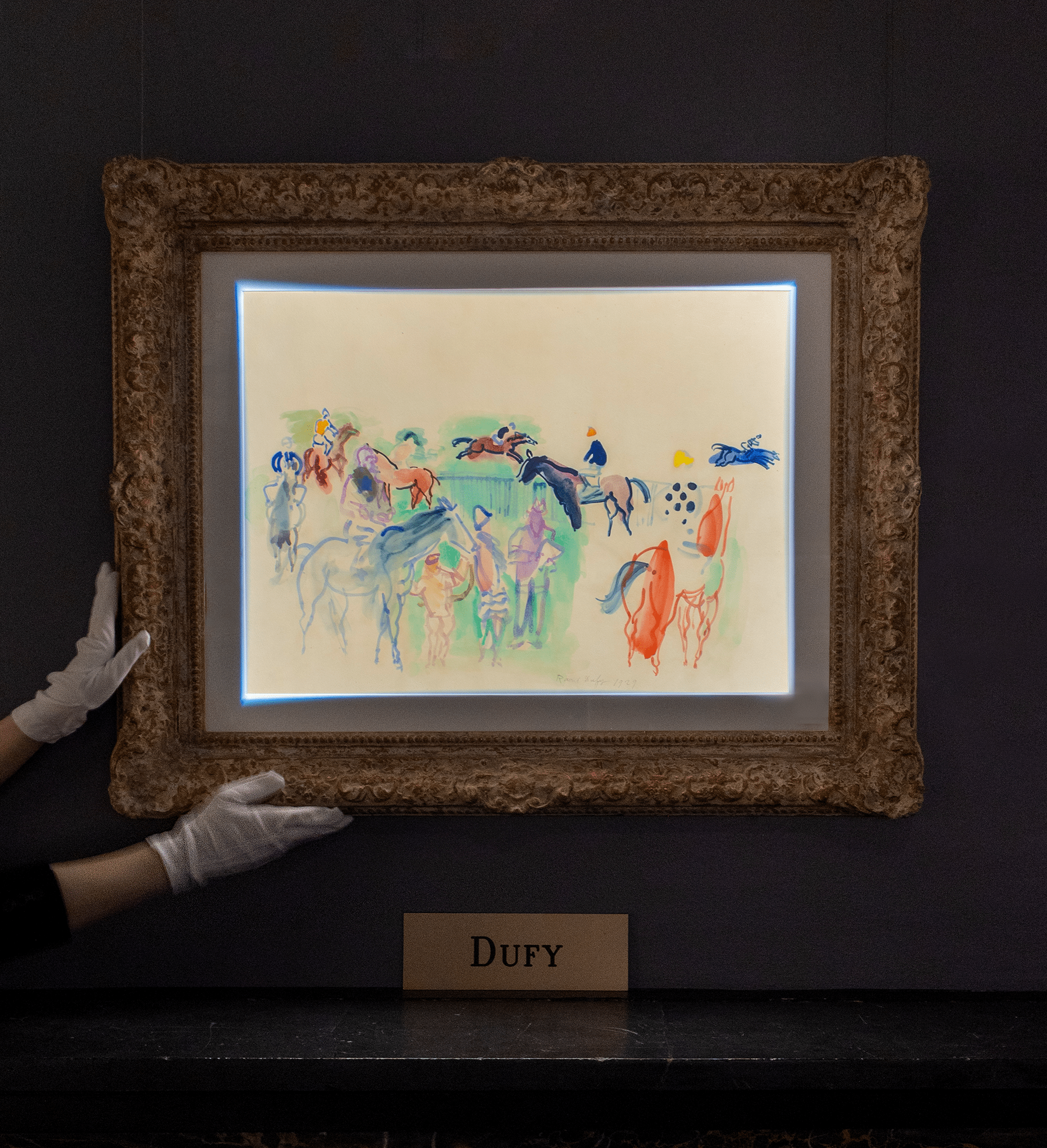 Chevaux de courses by Raoul Dufy