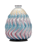 Fan Enamel Vase by Camille Fauré