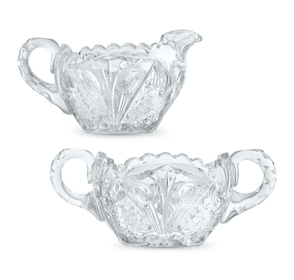 Libbey Glass Company Creamer and Sugar Bowl