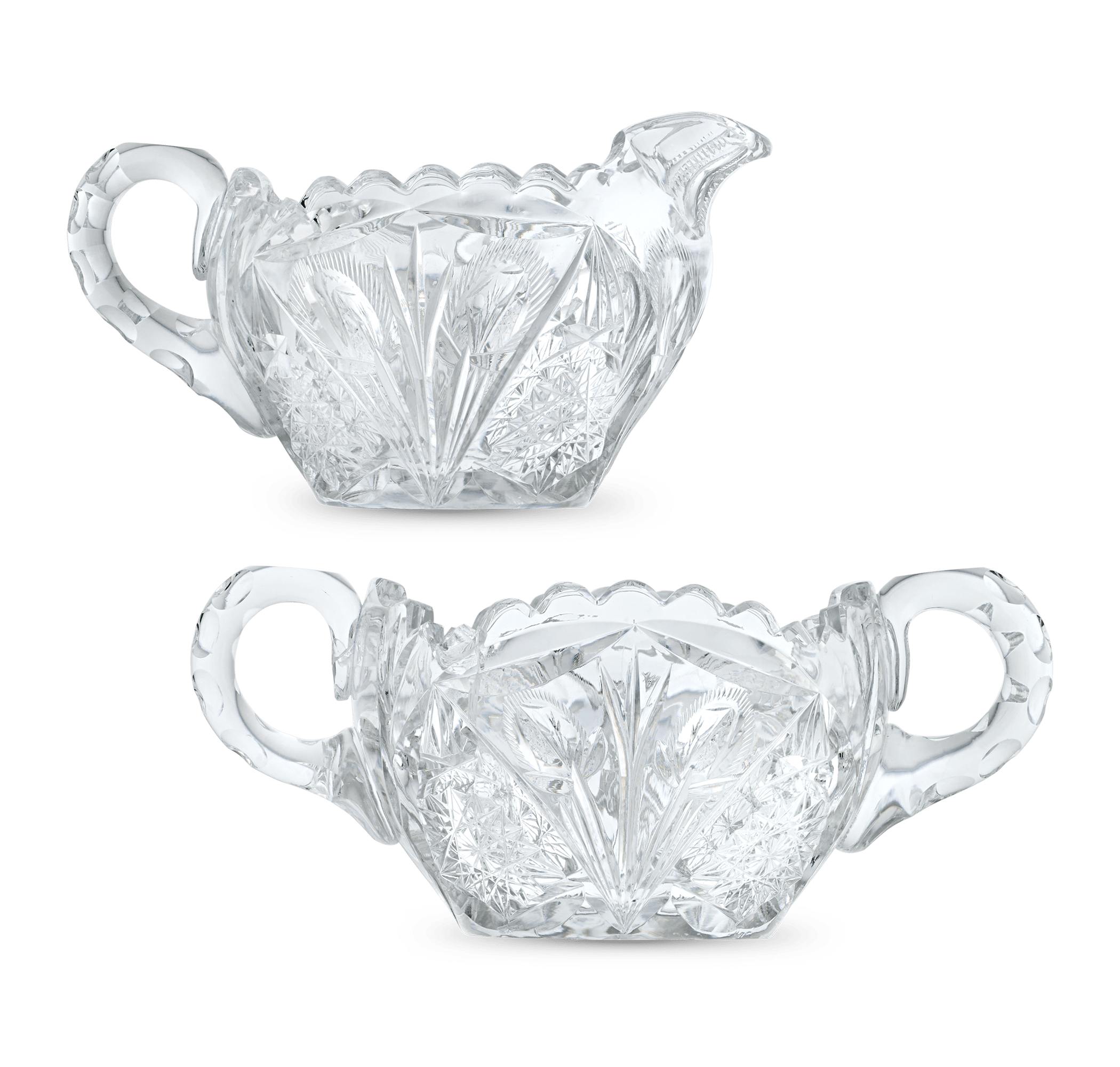 Libbey Glass Company Creamer and Sugar Bowl