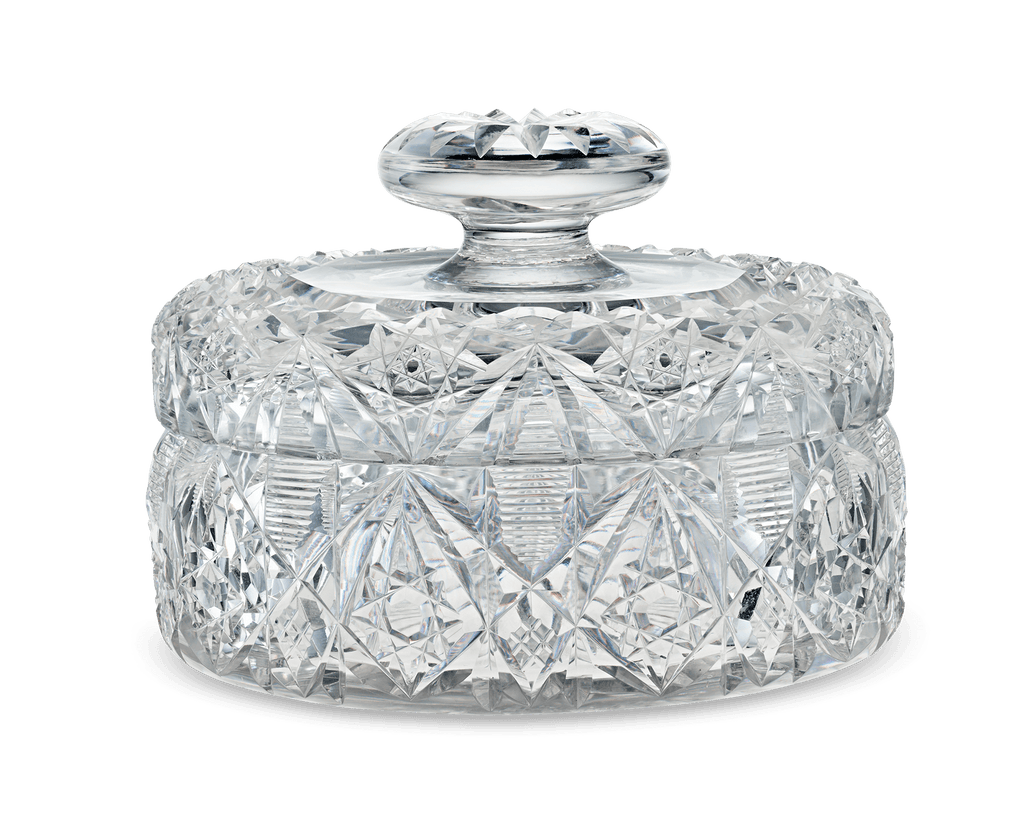 Thomas Hawkes Cut Glass Covered Box