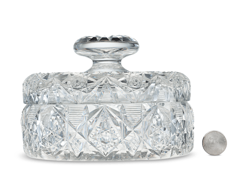 Thomas Hawkes Cut Glass Covered Box