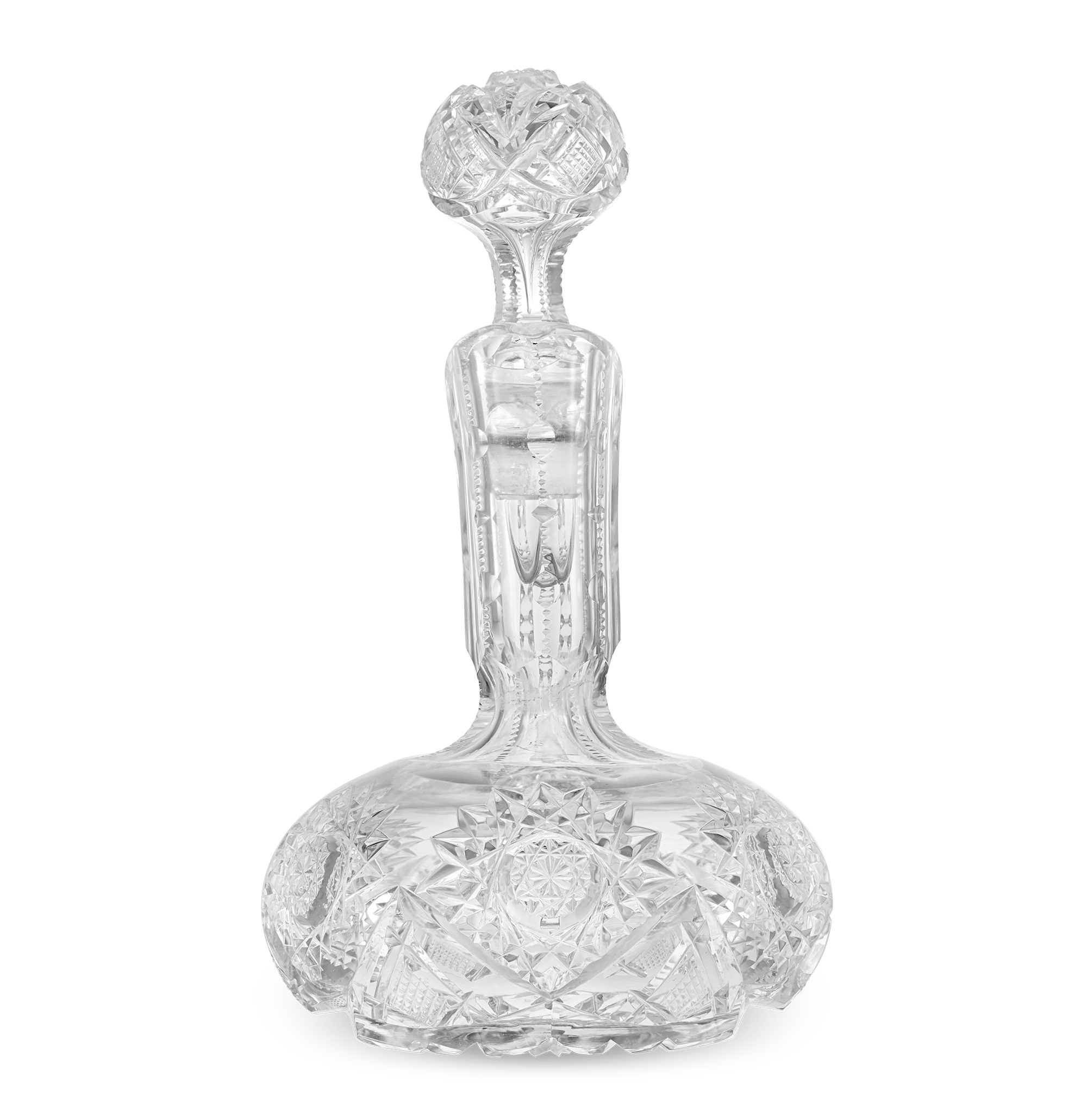 Cut Glass Cruet Bottle in the Somerset Pattern