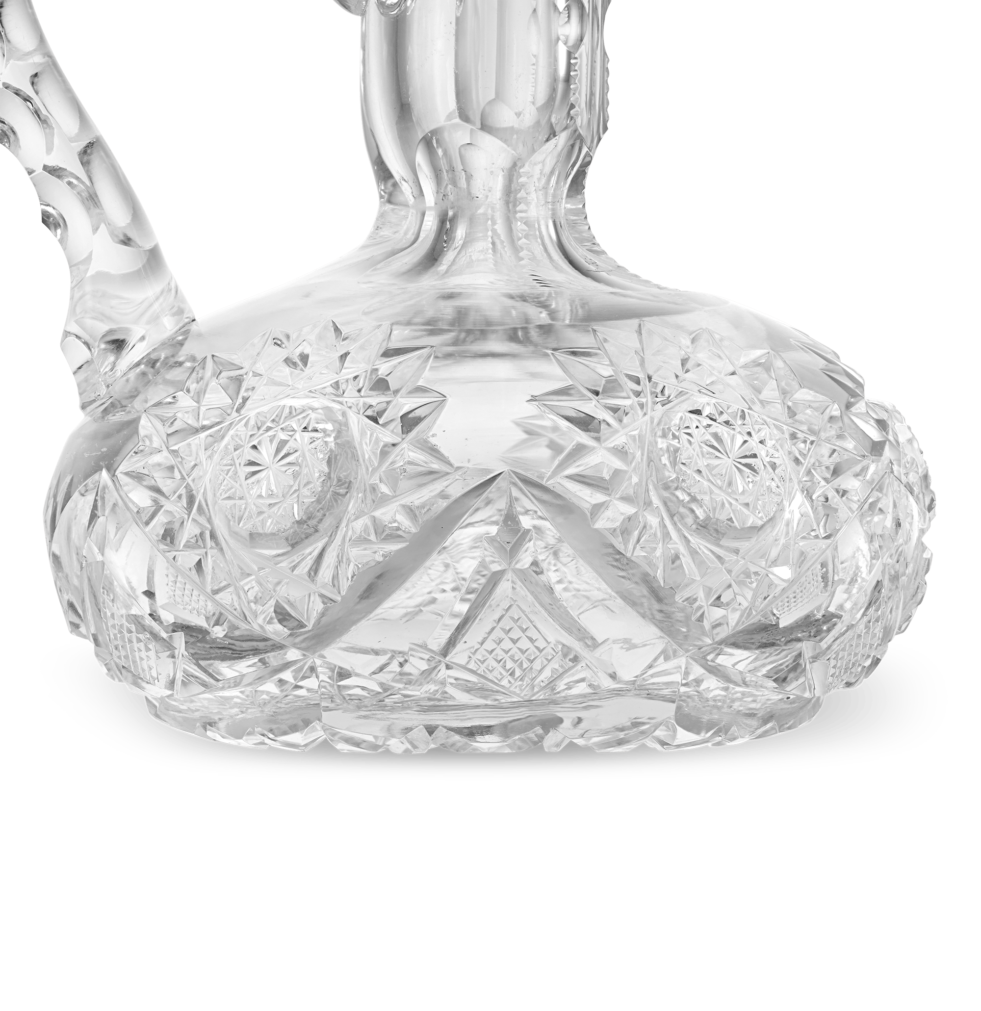 Cut Glass Cruet Bottle in the Somerset Pattern