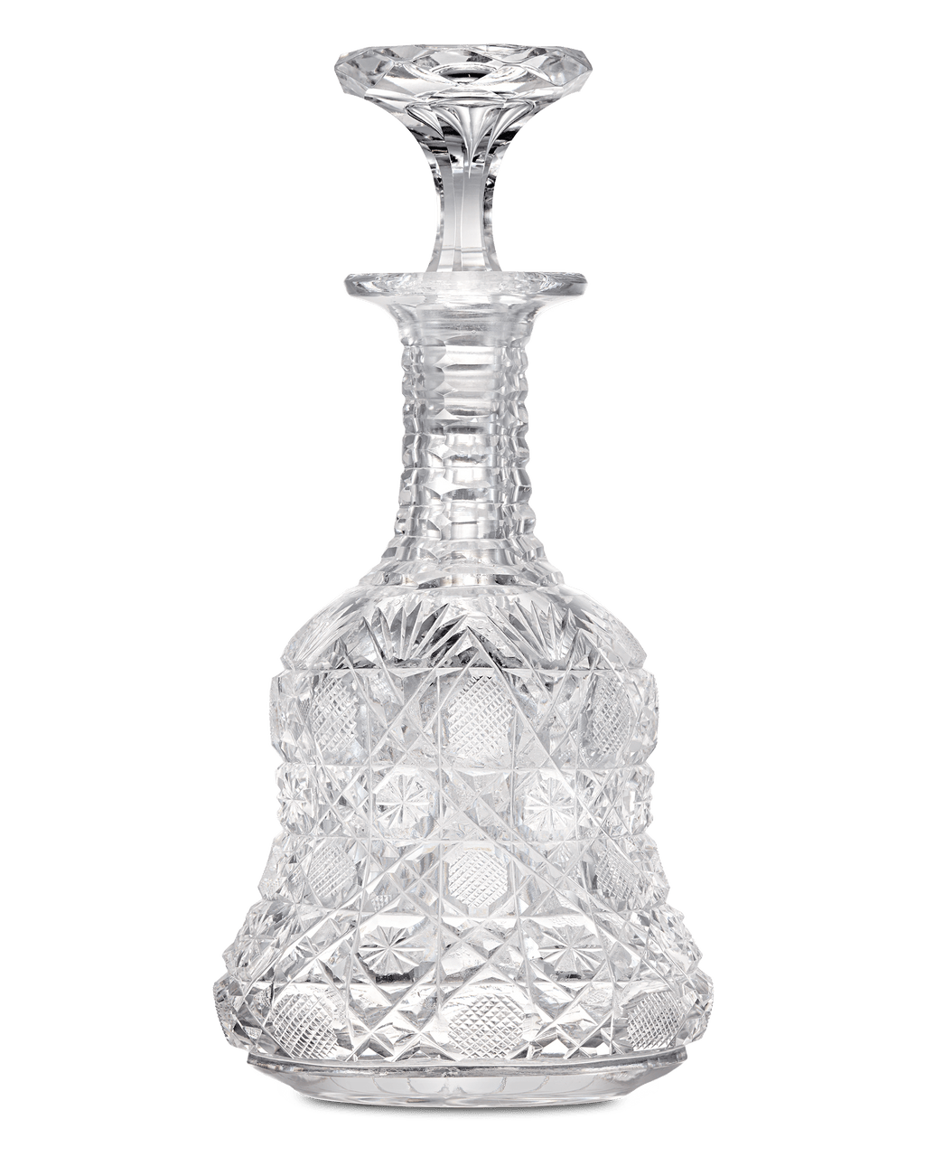 American Brilliant Period Cut Glass Cruet Bottle