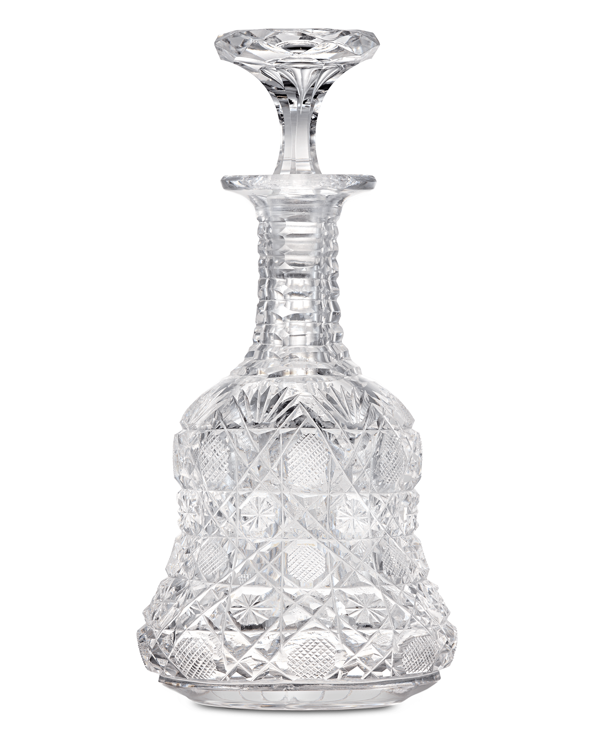 American Brilliant Period Cut Glass Cruet Bottle