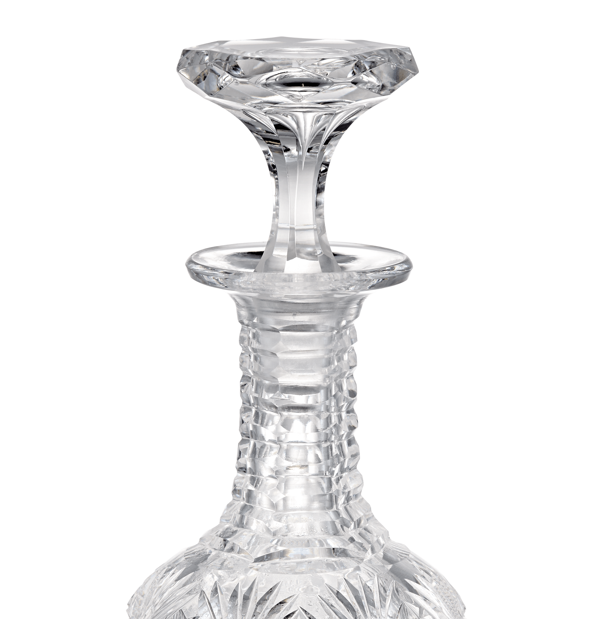 American Brilliant Period Cut Glass Cruet Bottle