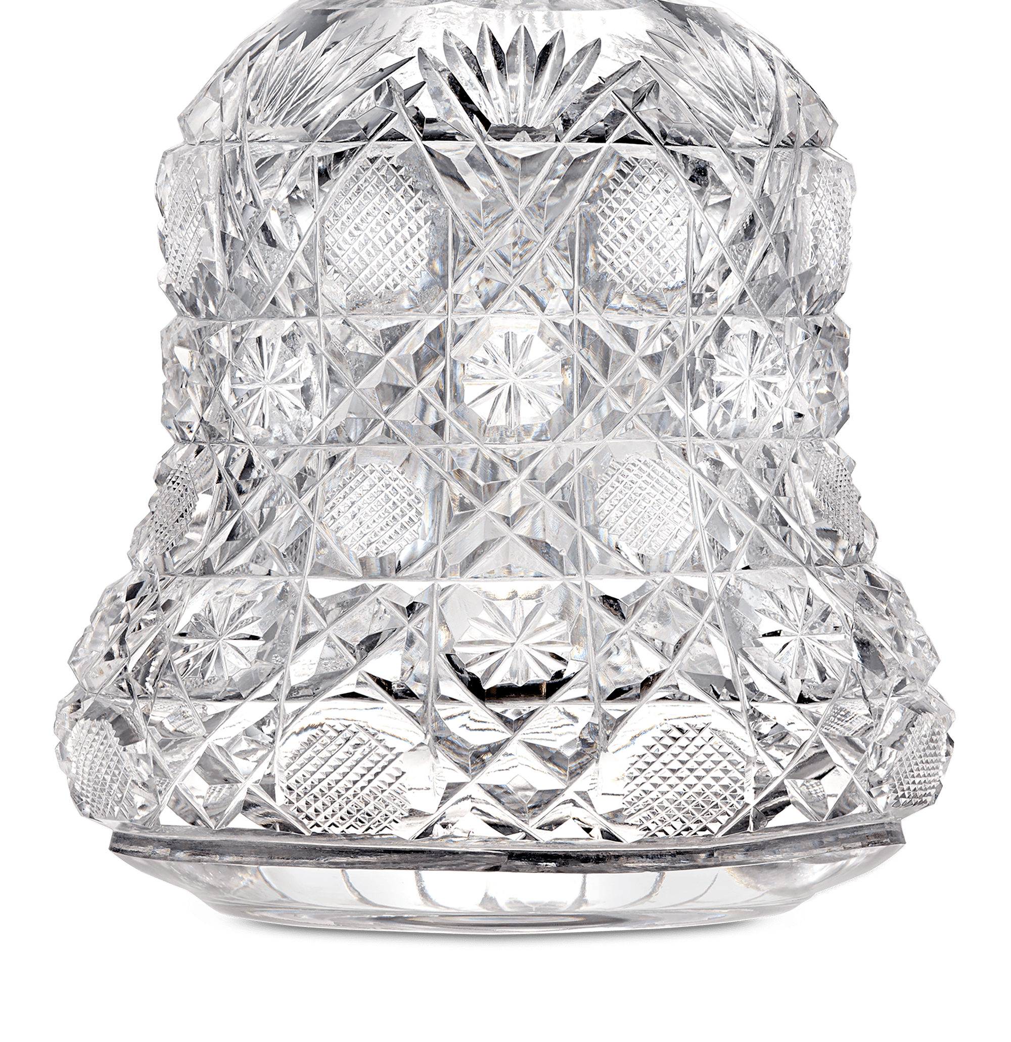 American Brilliant Period Cut Glass Cruet Bottle