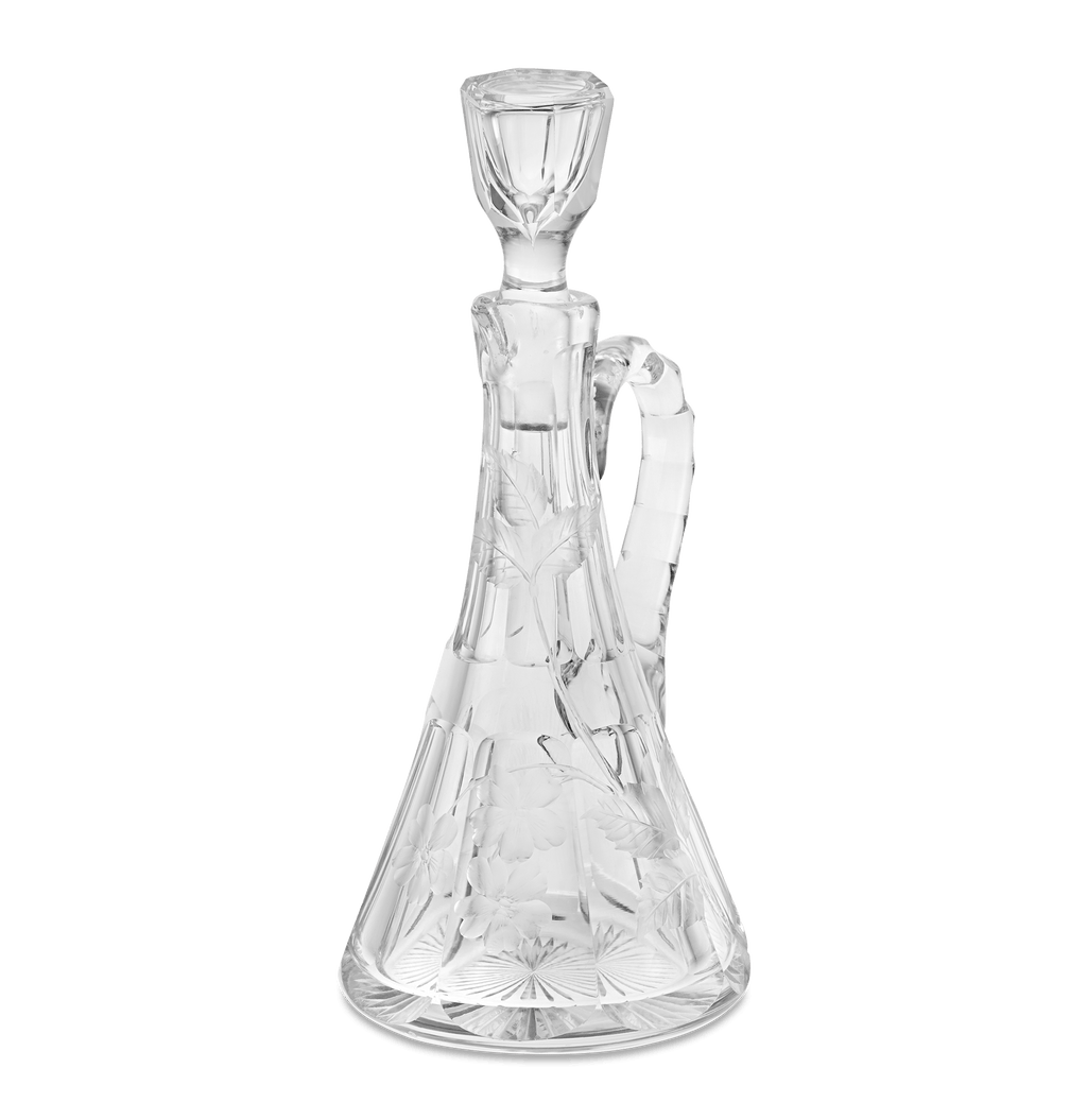 Floral Cut Glass Cruet