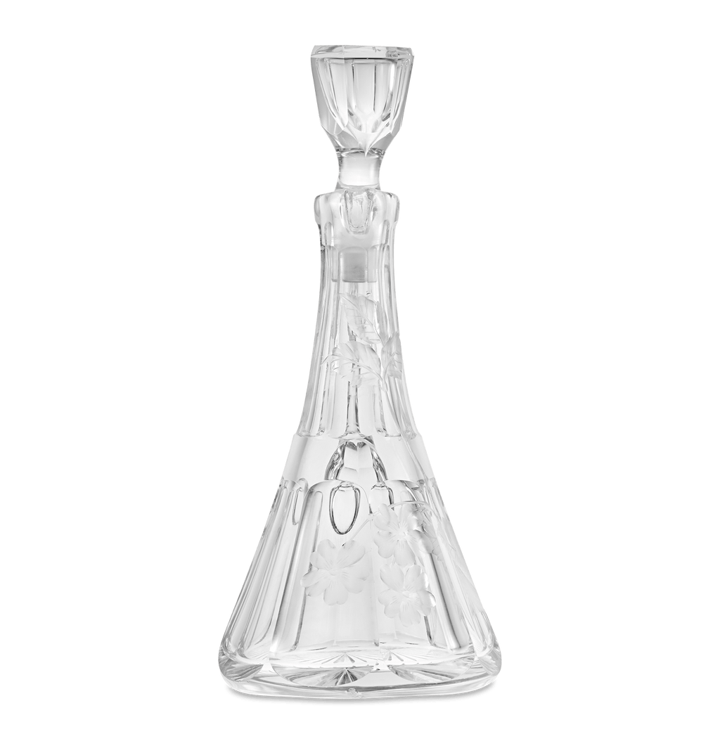 Floral Cut Glass Cruet