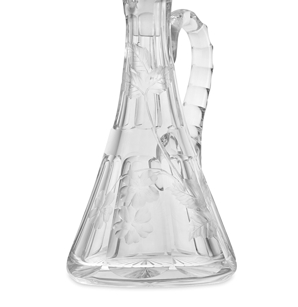 Floral Cut Glass Cruet