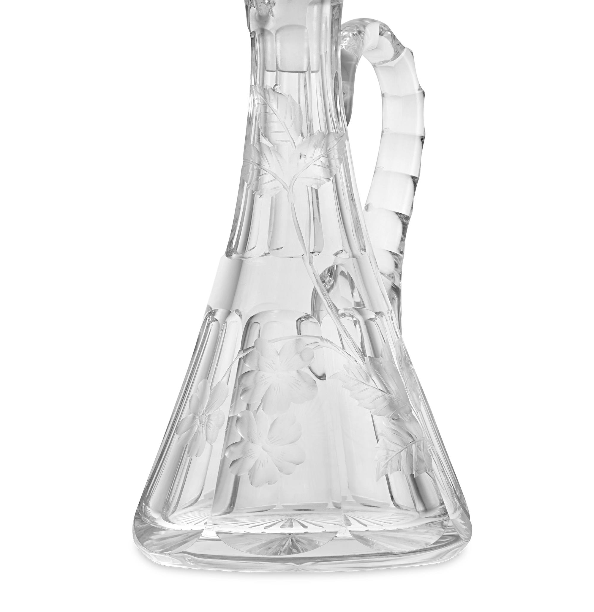 Floral Cut Glass Cruet