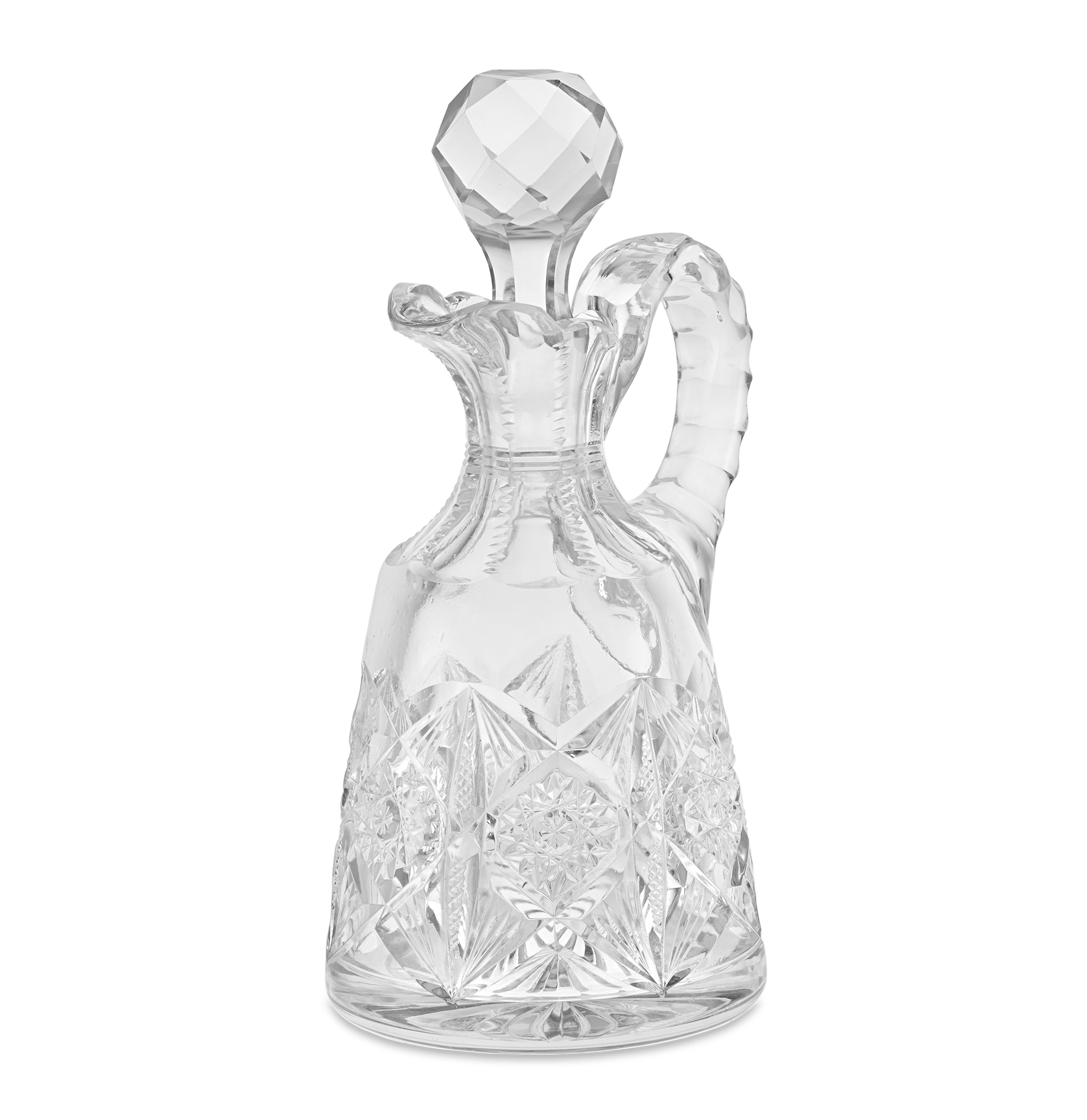 American Brilliant Cut Glass Cruet Bottle