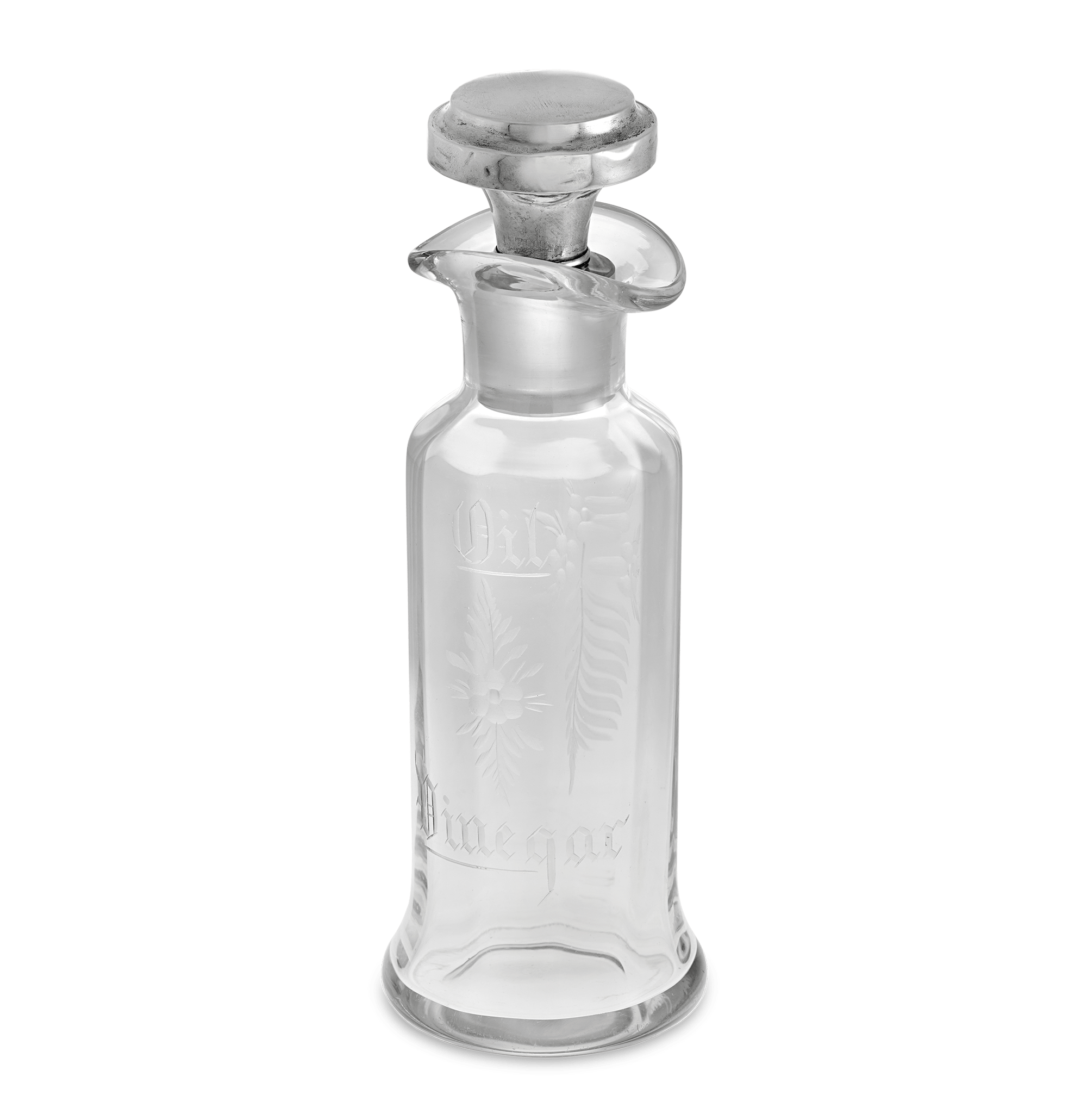 Glass Oil and Vinegar Bottle by T. G. Hawkes & Company