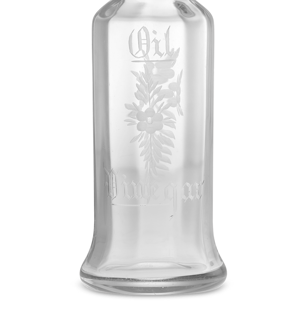 Glass Oil and Vinegar Bottle by T. G. Hawkes & Company
