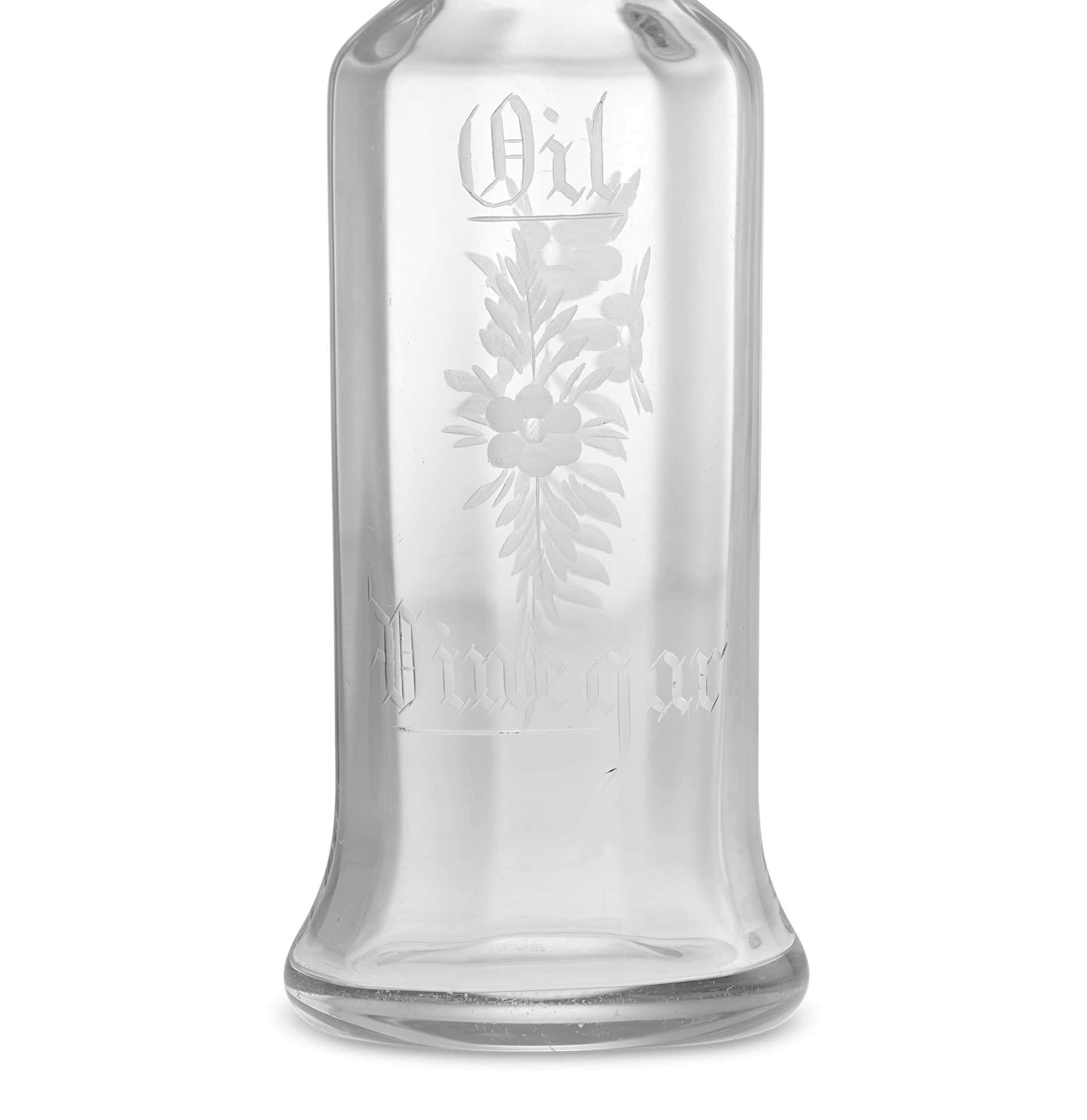 Glass Oil and Vinegar Bottle by T. G. Hawkes & Company