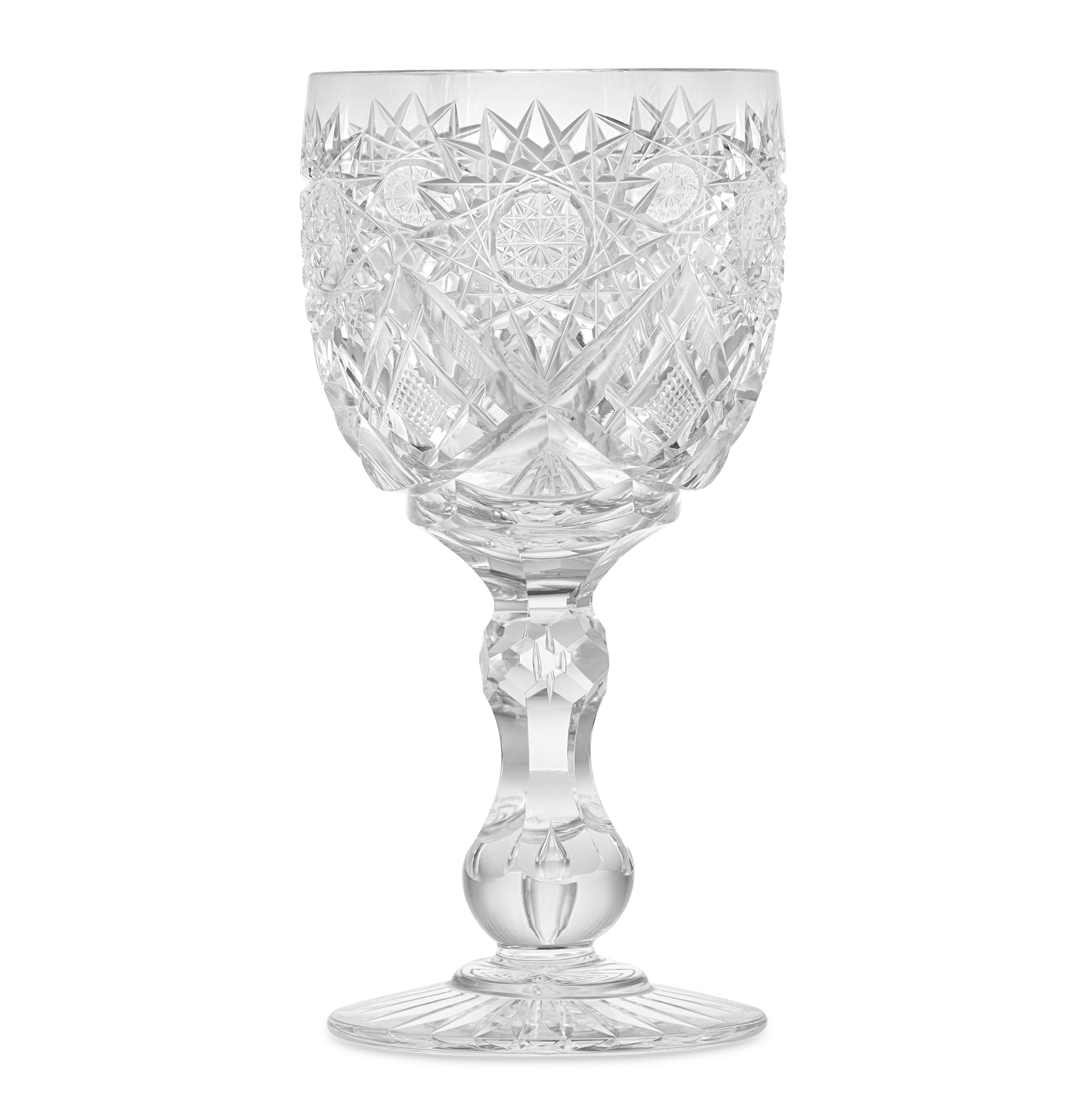 Cut Glass Goblet in the Middlesex Pattern