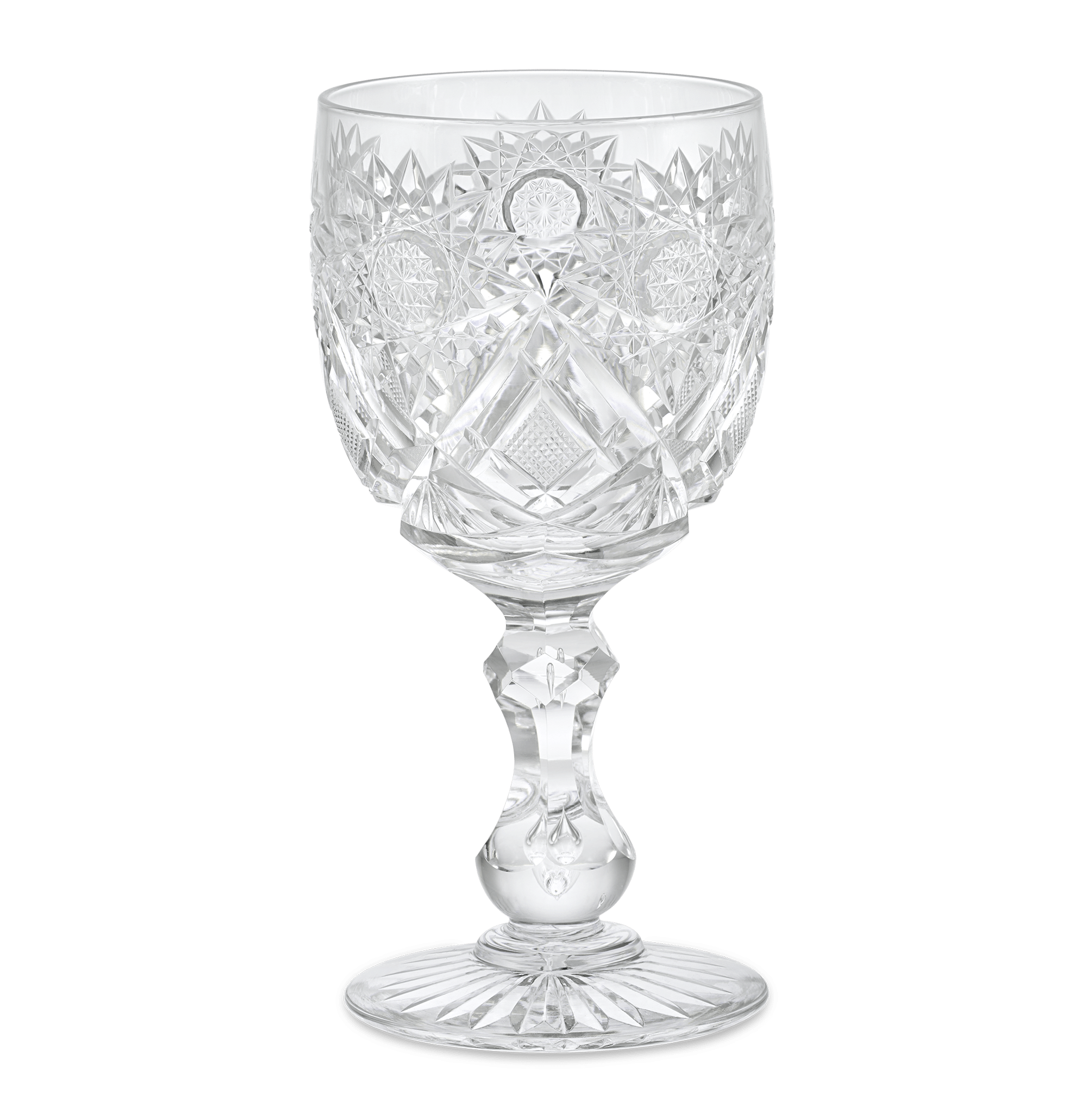 Cut Glass Goblet in the Middlesex Pattern