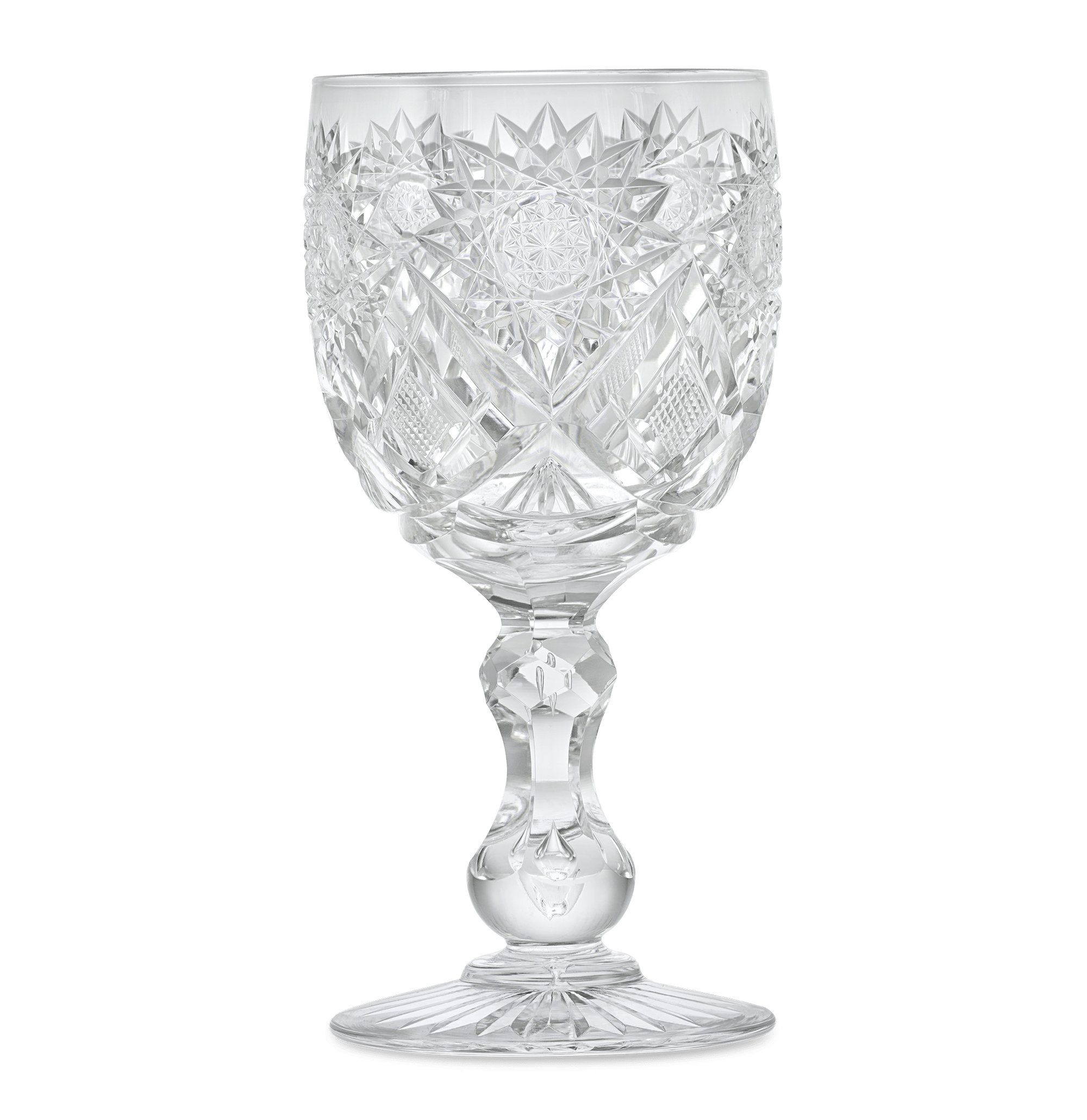 Cut Glass Goblet in the Middlesex Pattern