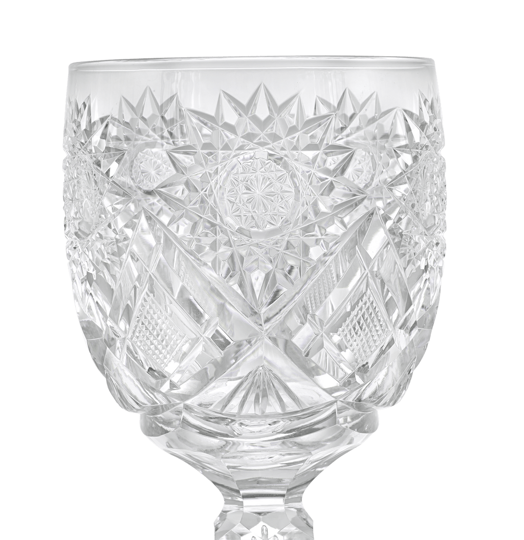 Cut Glass Goblet in the Middlesex Pattern