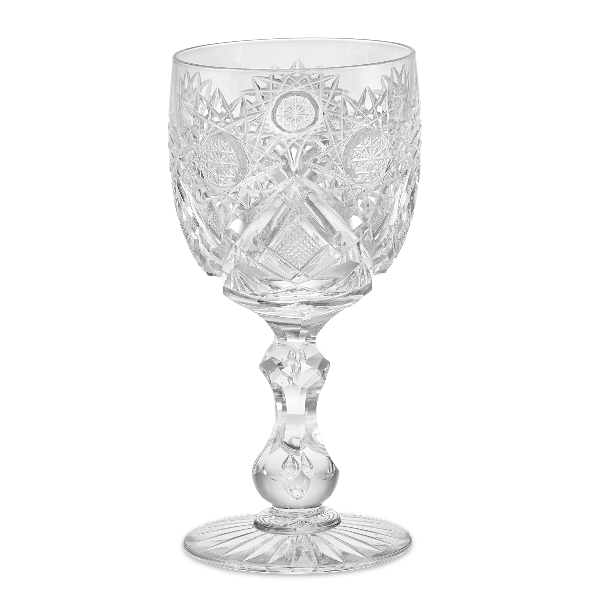 Cut Glass Goblet in the Middlesex Pattern