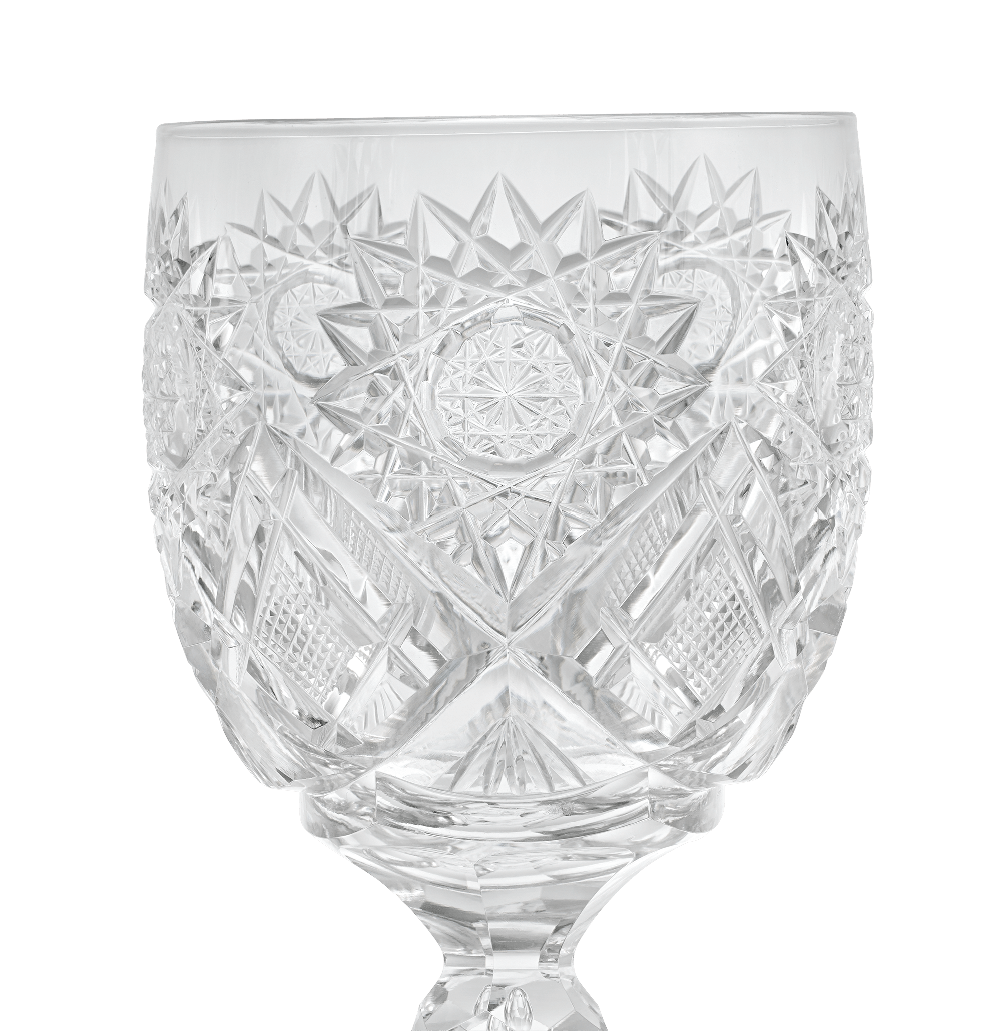 Cut Glass Goblet in the Middlesex Pattern