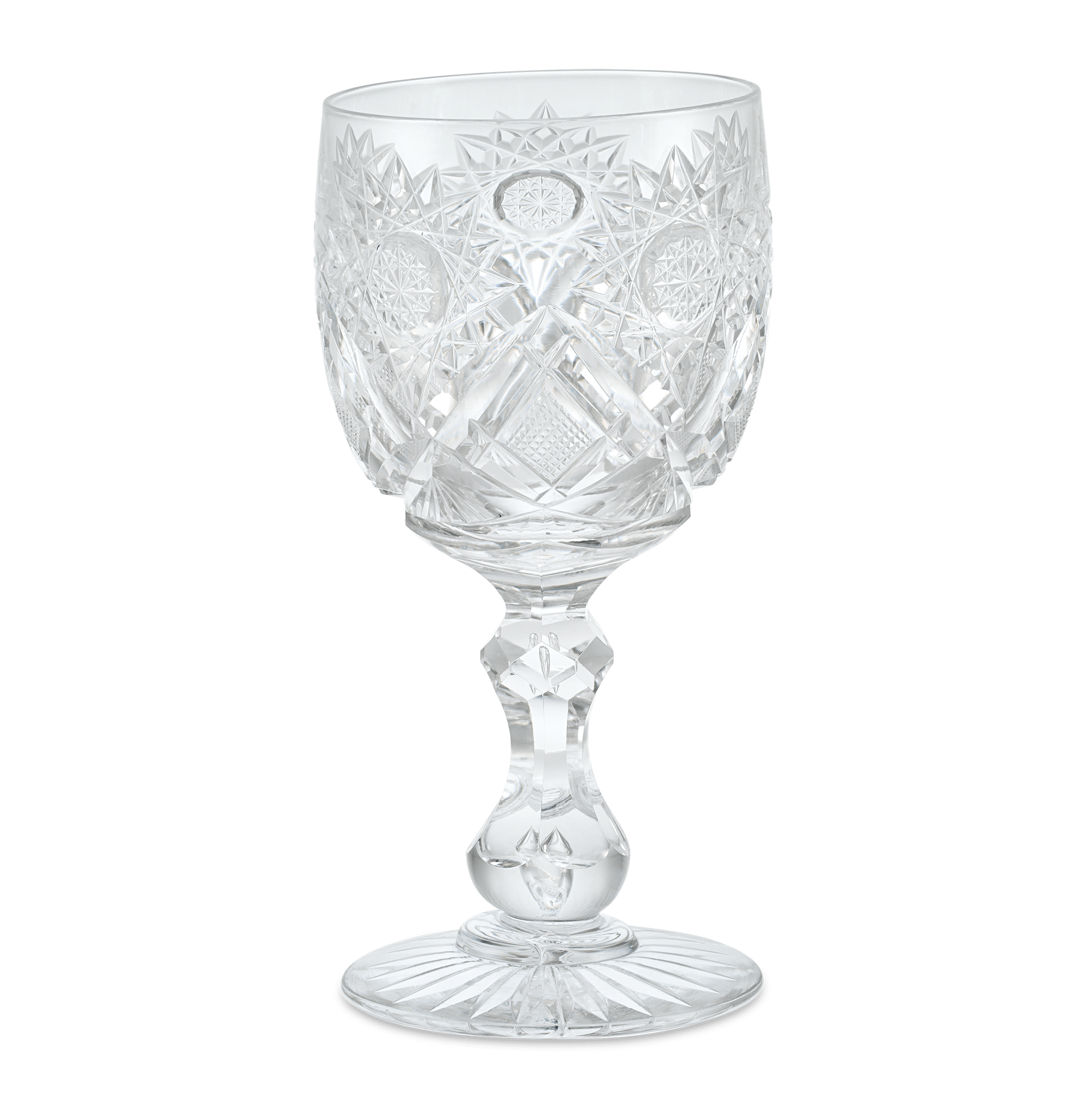 Cut Glass Goblet in the Middlesex Pattern