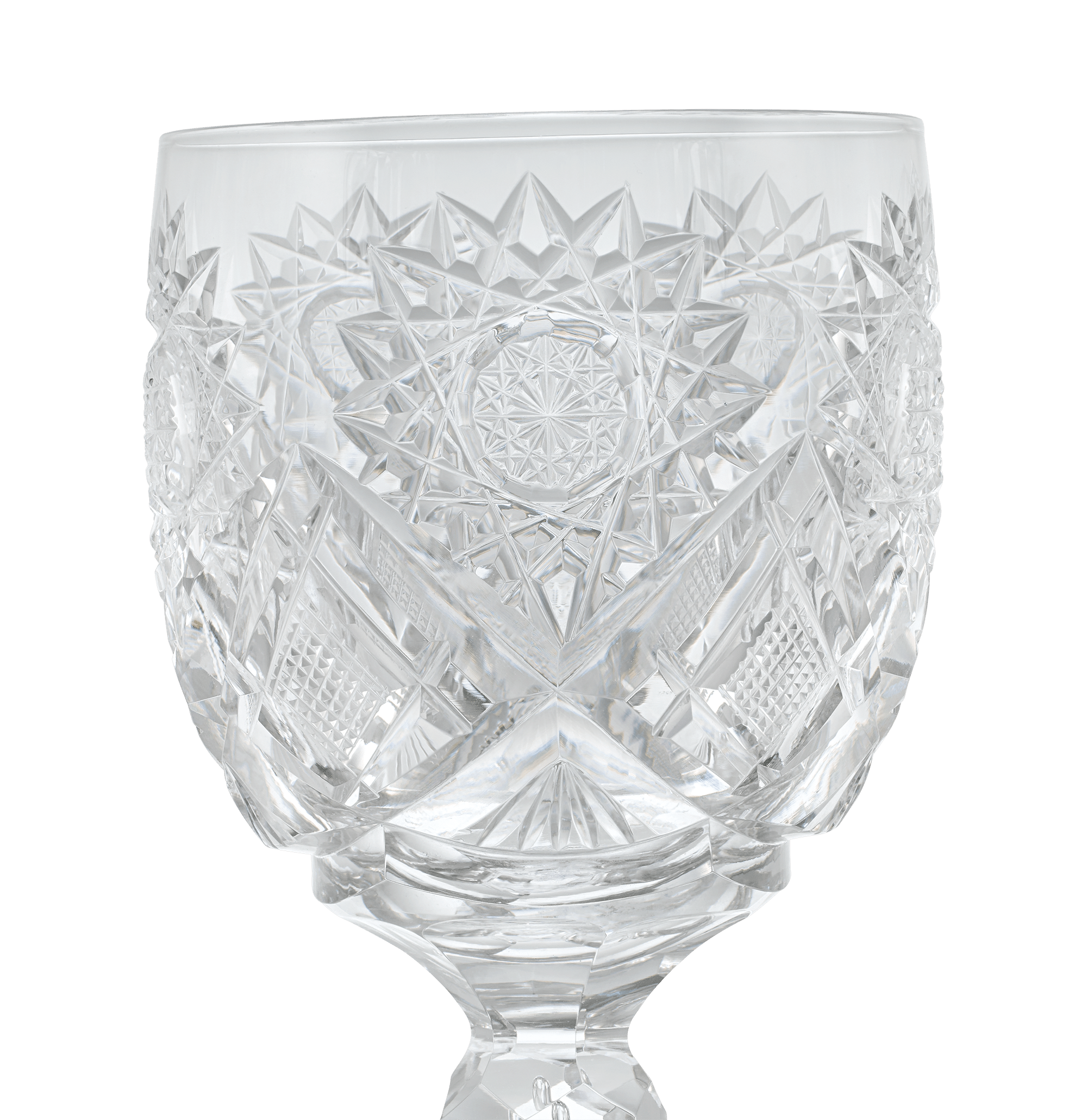 Cut Glass Goblet in the Middlesex Pattern