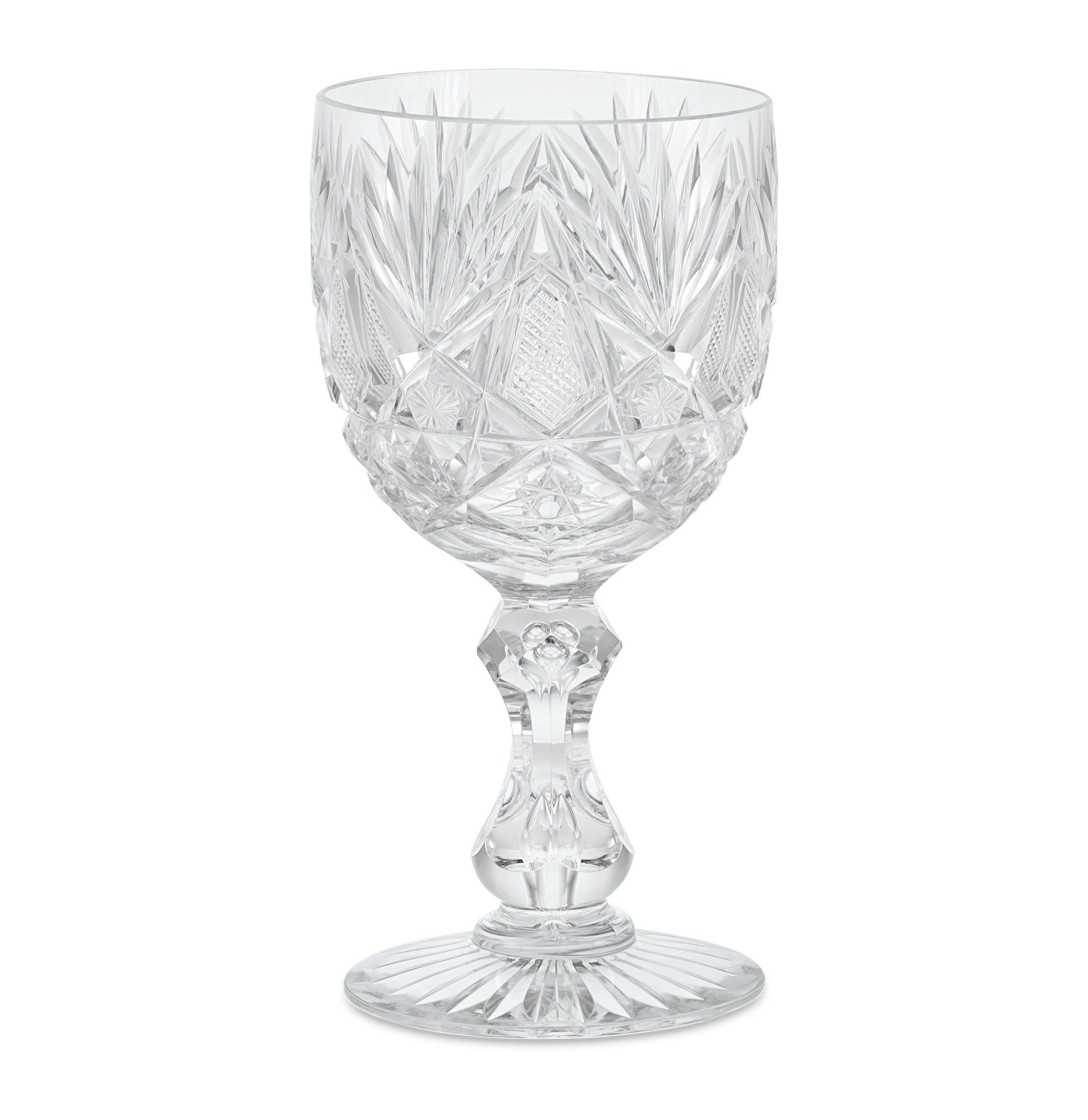 American Brilliant Cut Glass Goblet