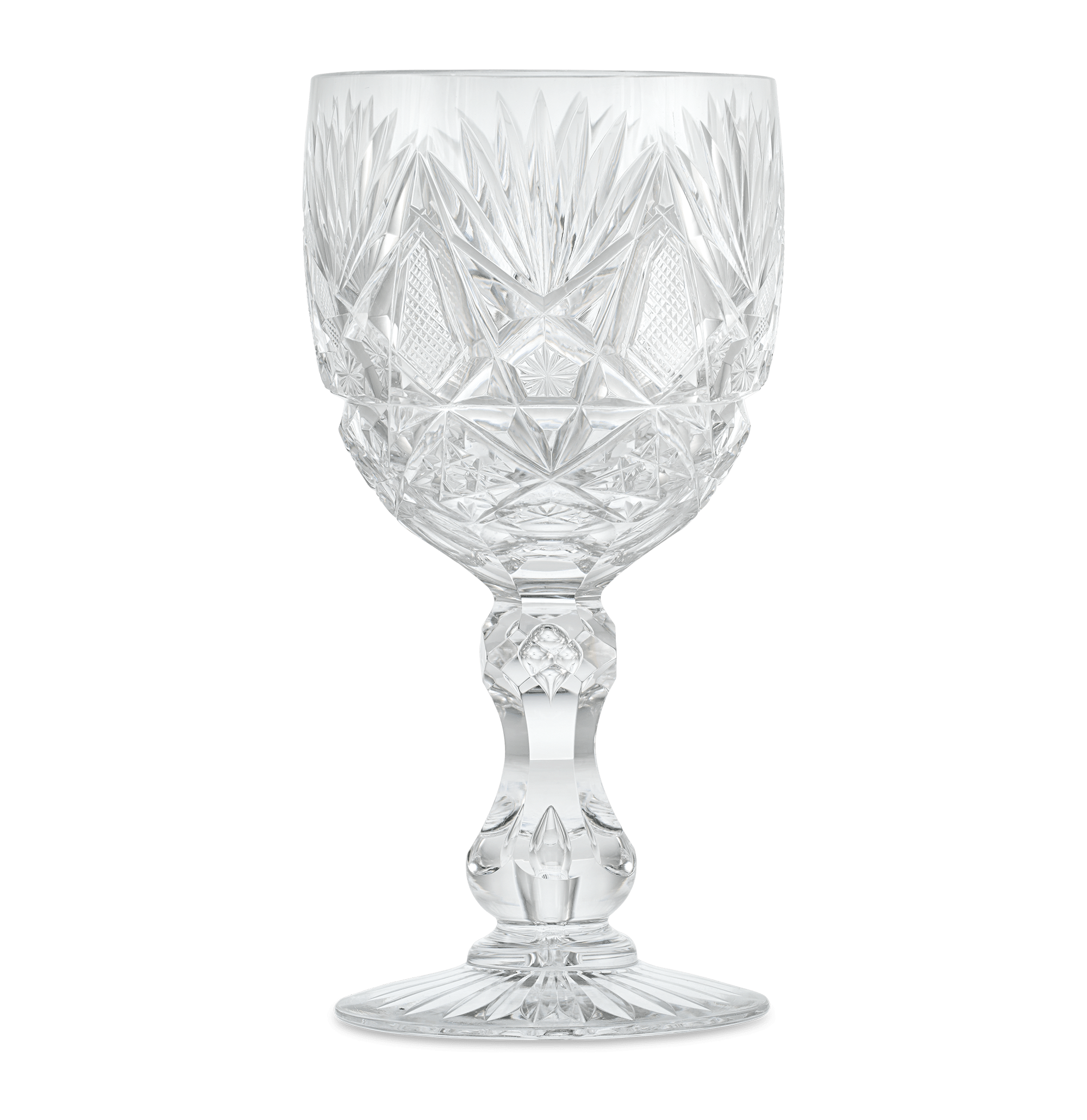 American Brilliant Cut Glass Goblet