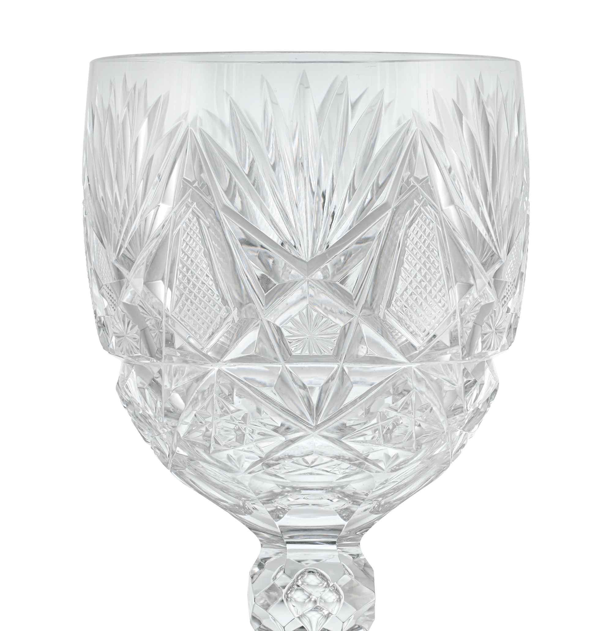 American Brilliant Cut Glass Goblet