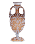 Thomas Webb & Son Two-Handled Cameo Amphora Vase by Thomas Woodall