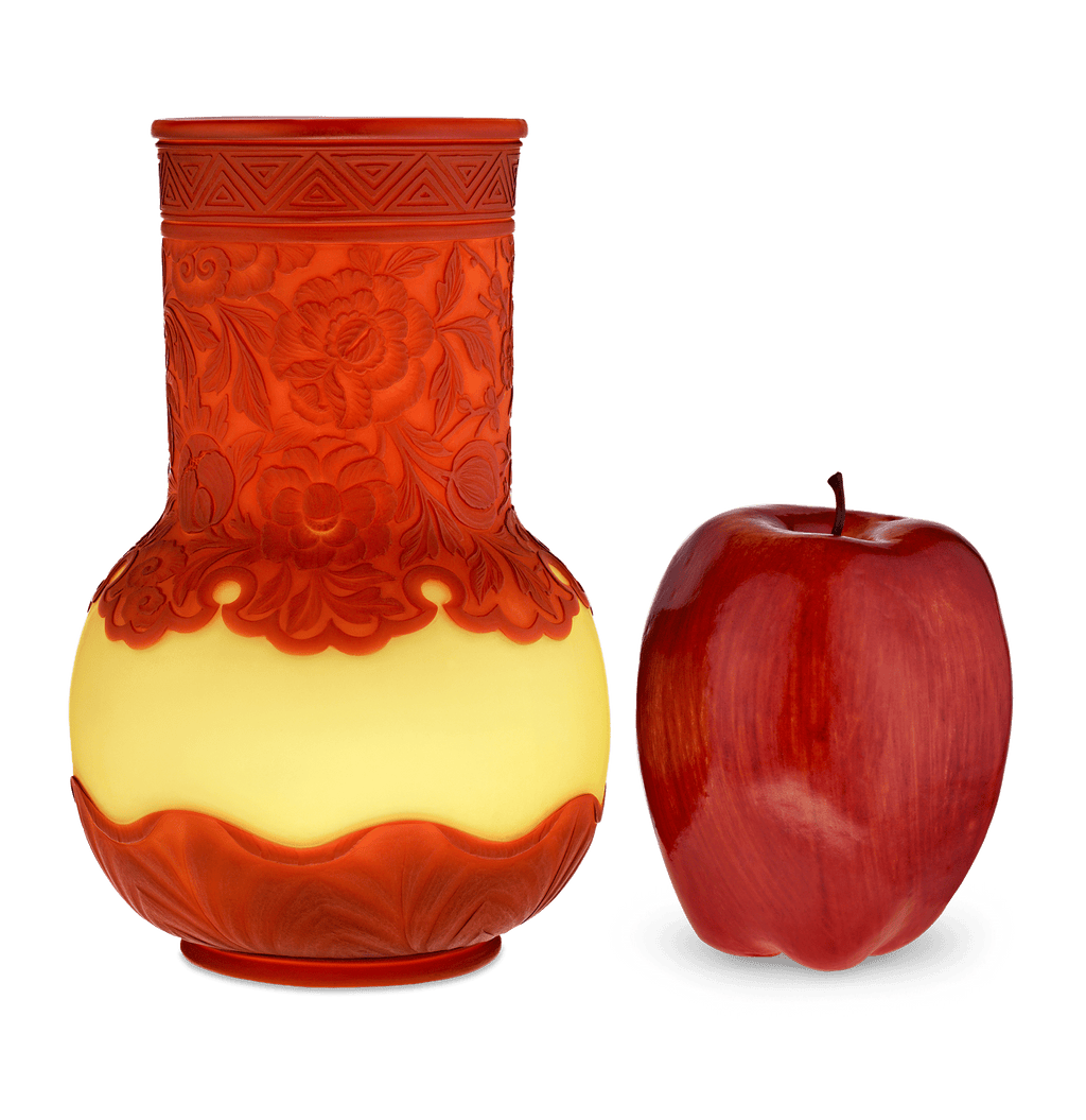 Thomas Webb & Sons Tri-Layer Cameo Vase