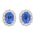 Sapphire Earrings, 9.64 carats