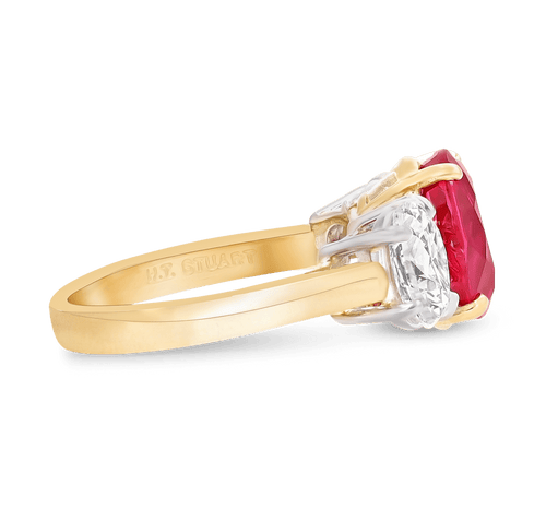 Burma Ruby Ring, 4.03 carats