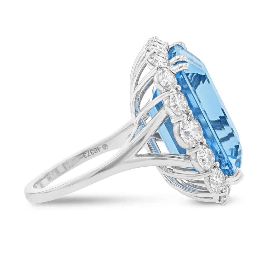 Aquamarine and Diamond Ring, 20.45 Carats