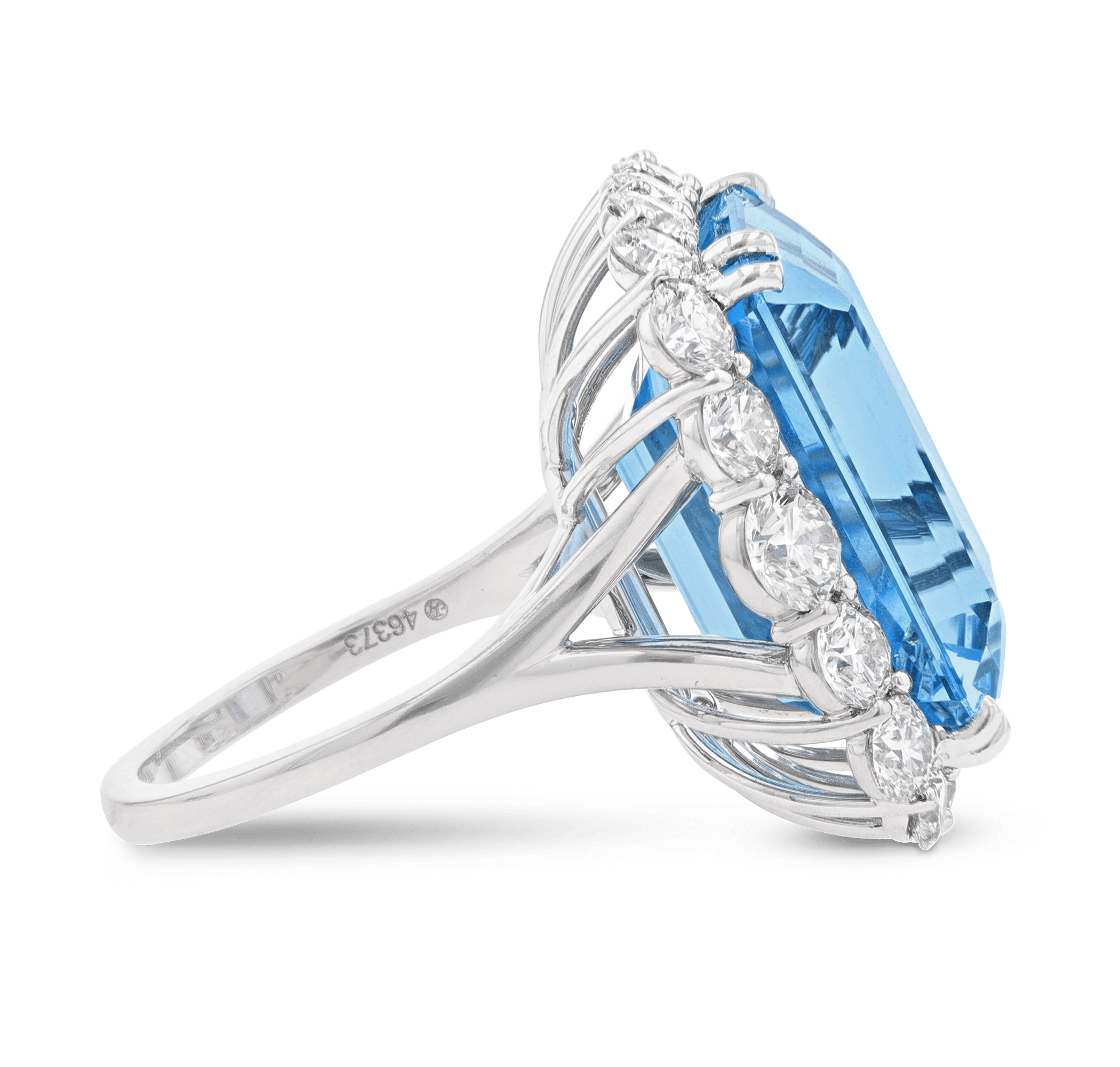 Aquamarine and Diamond Ring, 20.45 Carats