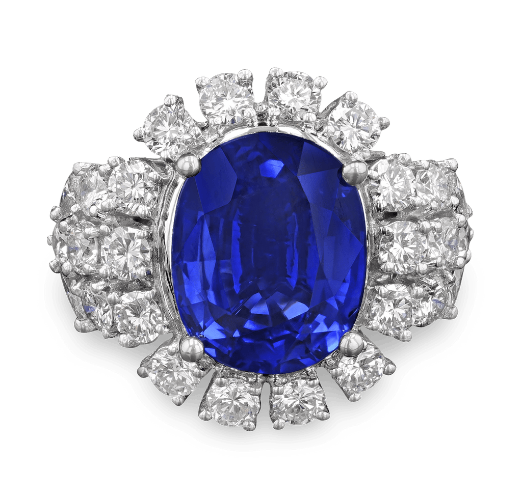Ceylon Sapphire Ring, 8.11 carats