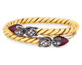 Victorian Garnet Snake Bracelet, 8.00 carats