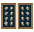 Sèvres Rulers of France Portrait Medallions