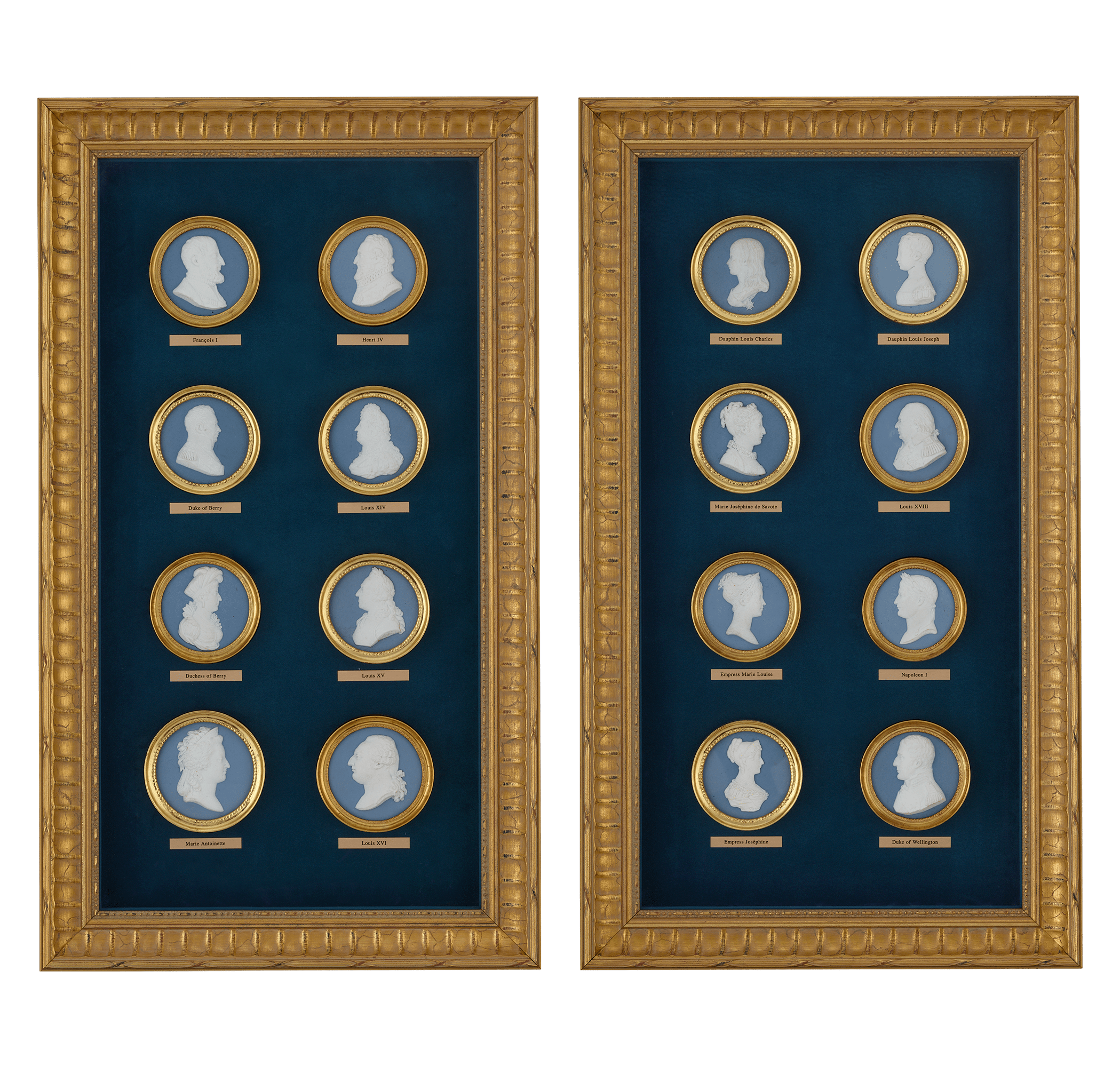 Sèvres Rulers of France Portrait Medallions