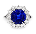 Sapphire and Diamond Ring, 6.86 Carats