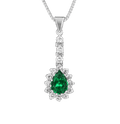 Tsavorite Garnet Necklace, 1.77 carats