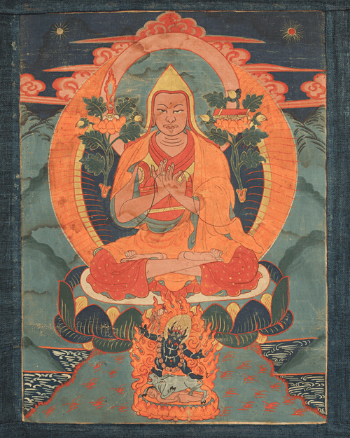 19th-Century Tibetan Thangka of Tsongkhapa