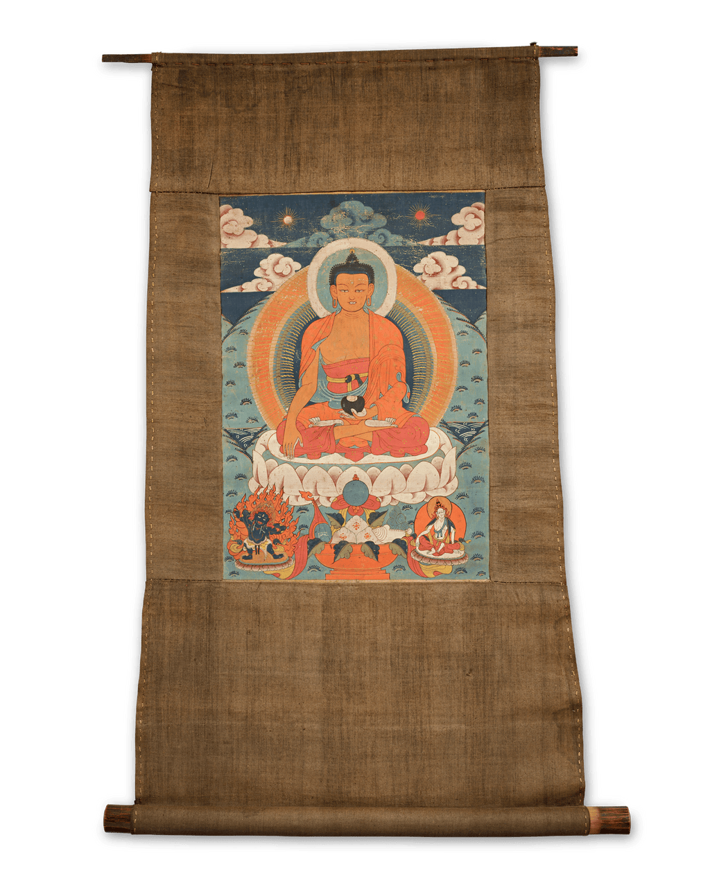 19th-Century Tibetan Thangka of Shakyamuni Buddha