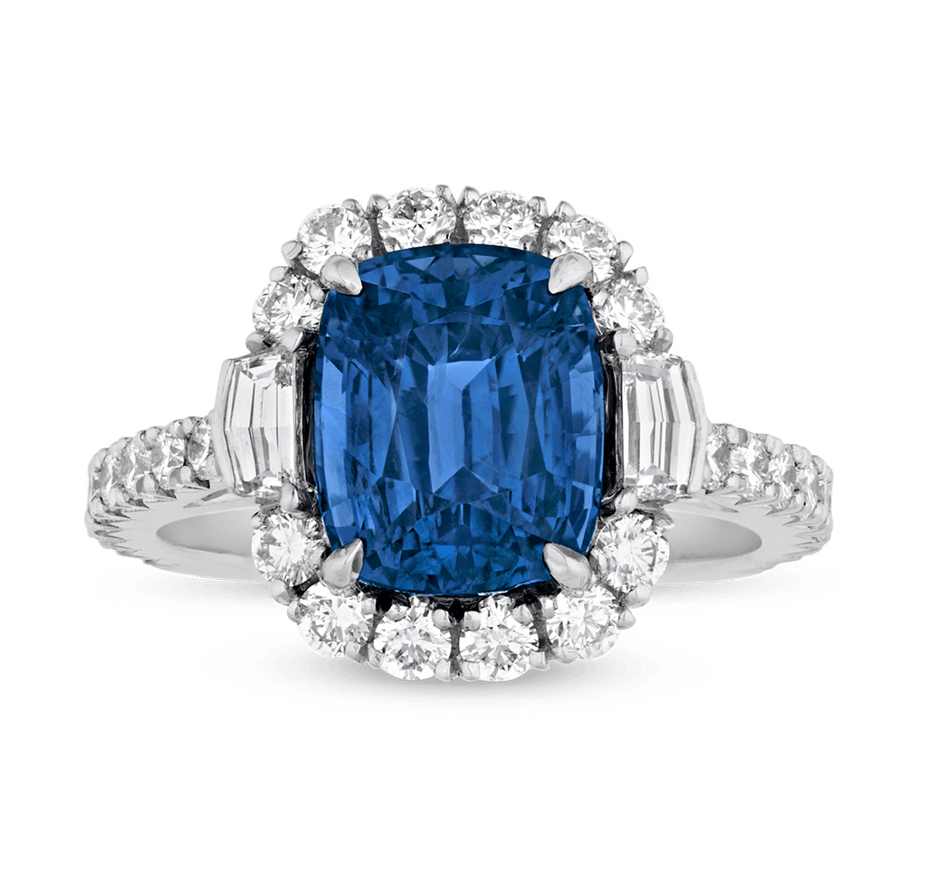 Unheated Sapphire Ring, 4.61 Carats